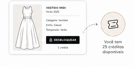 Card de modelo com botão desbloquear